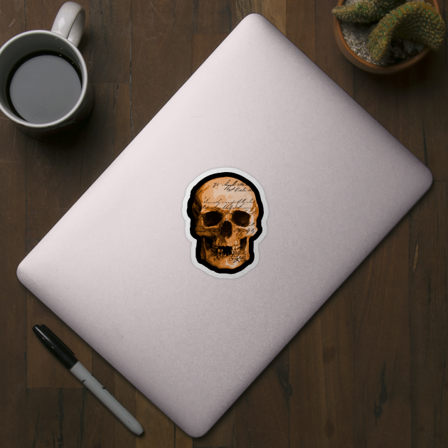 Skull Head With Text by Cds Design Store